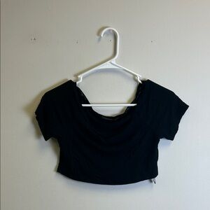 SHEIN Black Women's Crop Top
